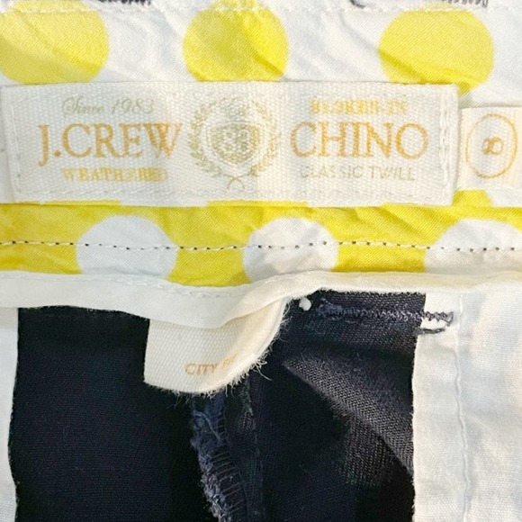 J. Crew City Fit Blue Twill Chino Shorts Size 8 - Picture 3 of 7